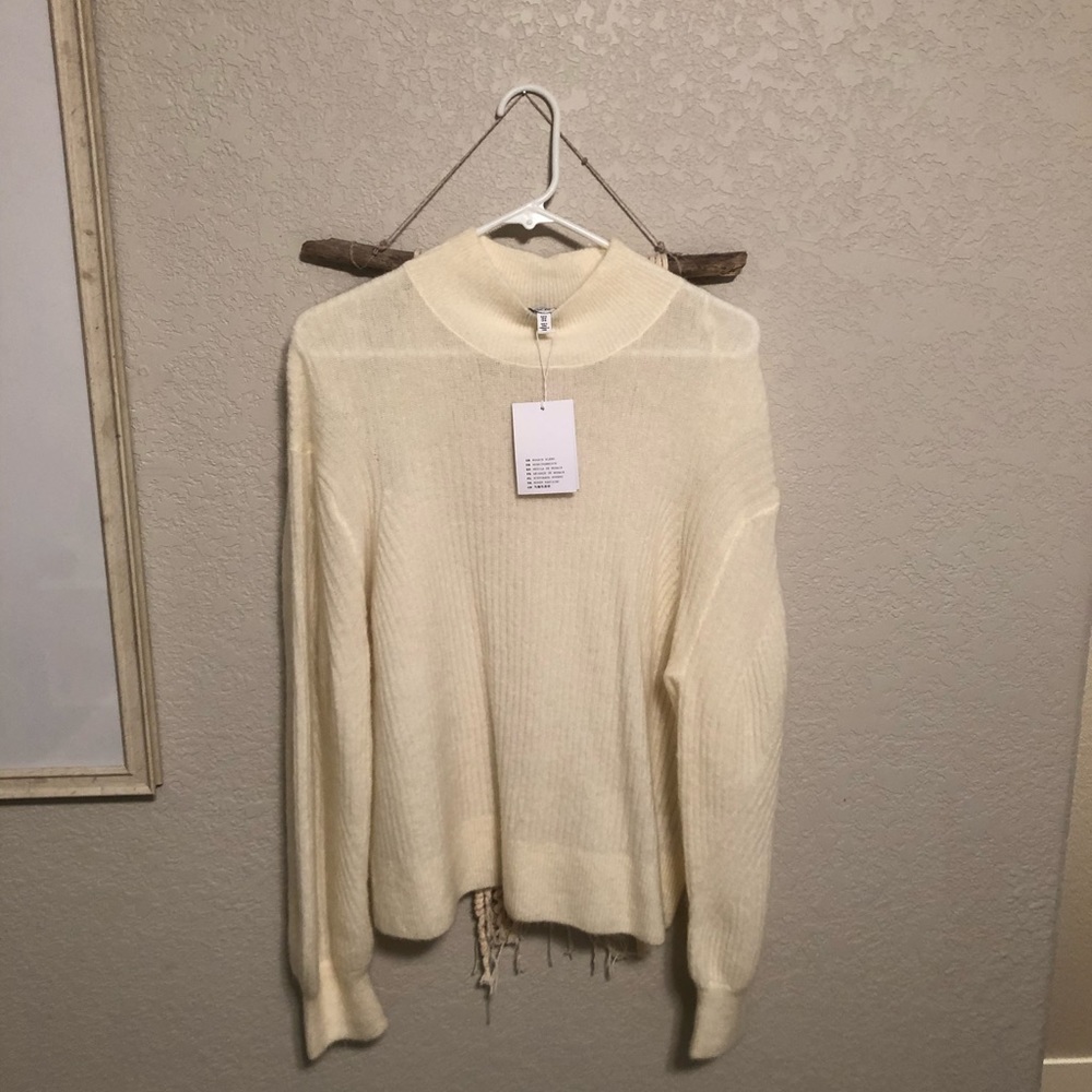 & Other Stories Wool Blend Cable Knit Sweater